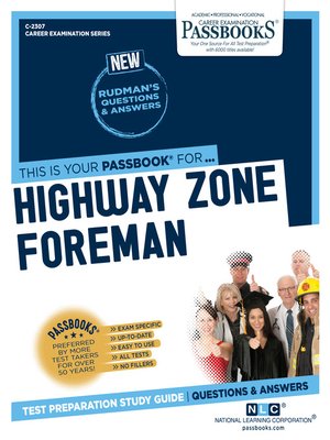 cover image of Highway Zone Foreman